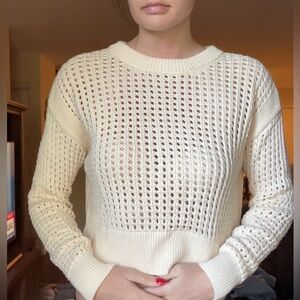 Cropped Knit Sweater